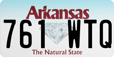 AR license plate 761WTQ