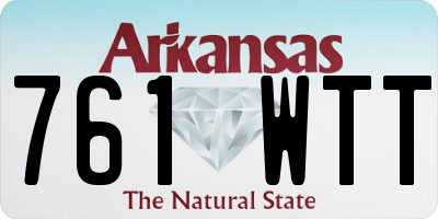 AR license plate 761WTT