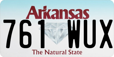 AR license plate 761WUX