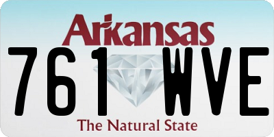 AR license plate 761WVE