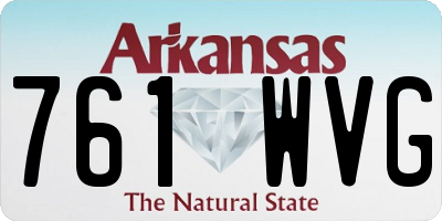 AR license plate 761WVG