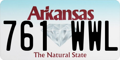 AR license plate 761WWL