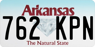 AR license plate 762KPN