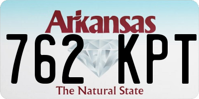 AR license plate 762KPT