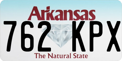 AR license plate 762KPX