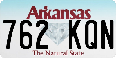 AR license plate 762KQN