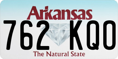 AR license plate 762KQO