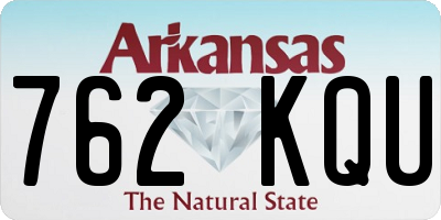 AR license plate 762KQU