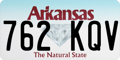 AR license plate 762KQV