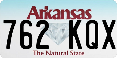 AR license plate 762KQX