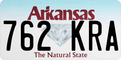 AR license plate 762KRA