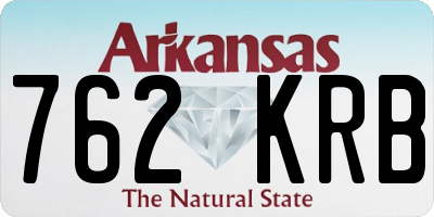 AR license plate 762KRB