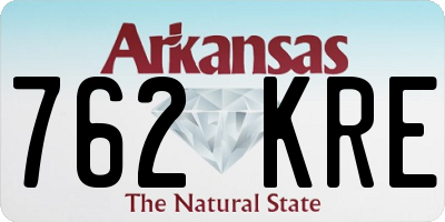 AR license plate 762KRE