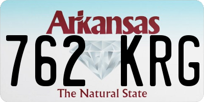 AR license plate 762KRG