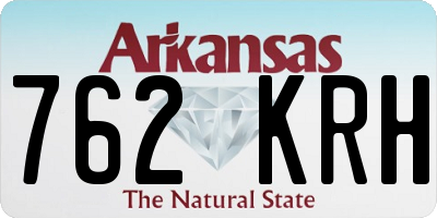 AR license plate 762KRH