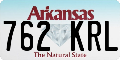 AR license plate 762KRL