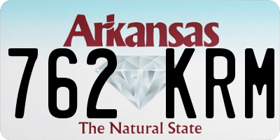 AR license plate 762KRM