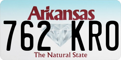 AR license plate 762KRO