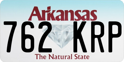 AR license plate 762KRP
