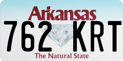AR license plate 762KRT