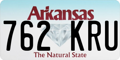 AR license plate 762KRU