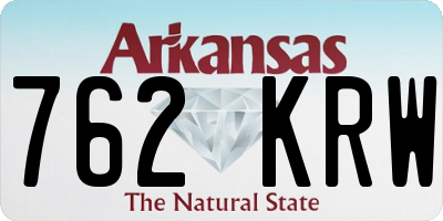 AR license plate 762KRW