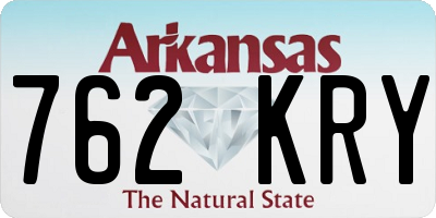 AR license plate 762KRY