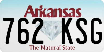 AR license plate 762KSG