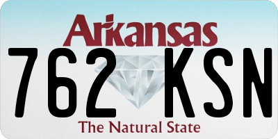AR license plate 762KSN