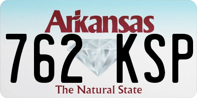 AR license plate 762KSP