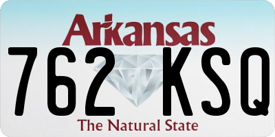 AR license plate 762KSQ