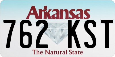 AR license plate 762KST