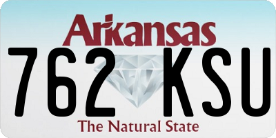 AR license plate 762KSU