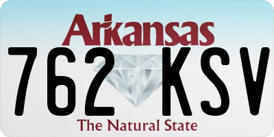 AR license plate 762KSV