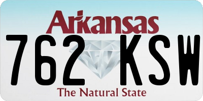 AR license plate 762KSW