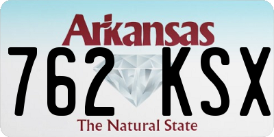 AR license plate 762KSX
