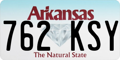 AR license plate 762KSY