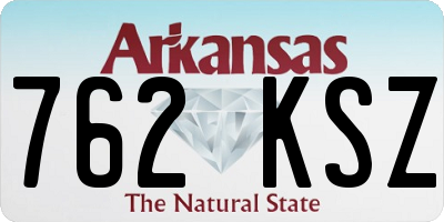 AR license plate 762KSZ