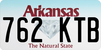 AR license plate 762KTB