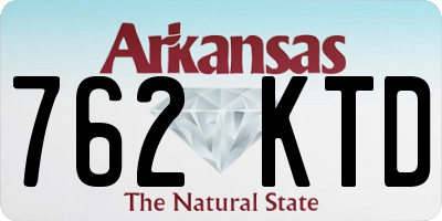 AR license plate 762KTD