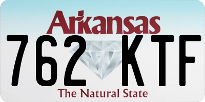 AR license plate 762KTF