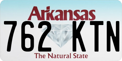 AR license plate 762KTN