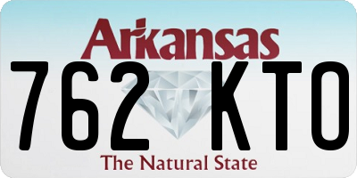 AR license plate 762KTO
