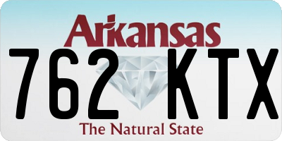 AR license plate 762KTX