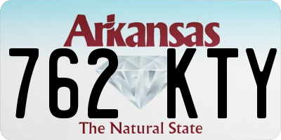 AR license plate 762KTY