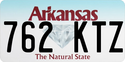 AR license plate 762KTZ