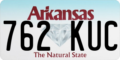 AR license plate 762KUC