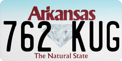 AR license plate 762KUG