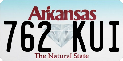AR license plate 762KUI
