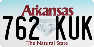 AR license plate 762KUK